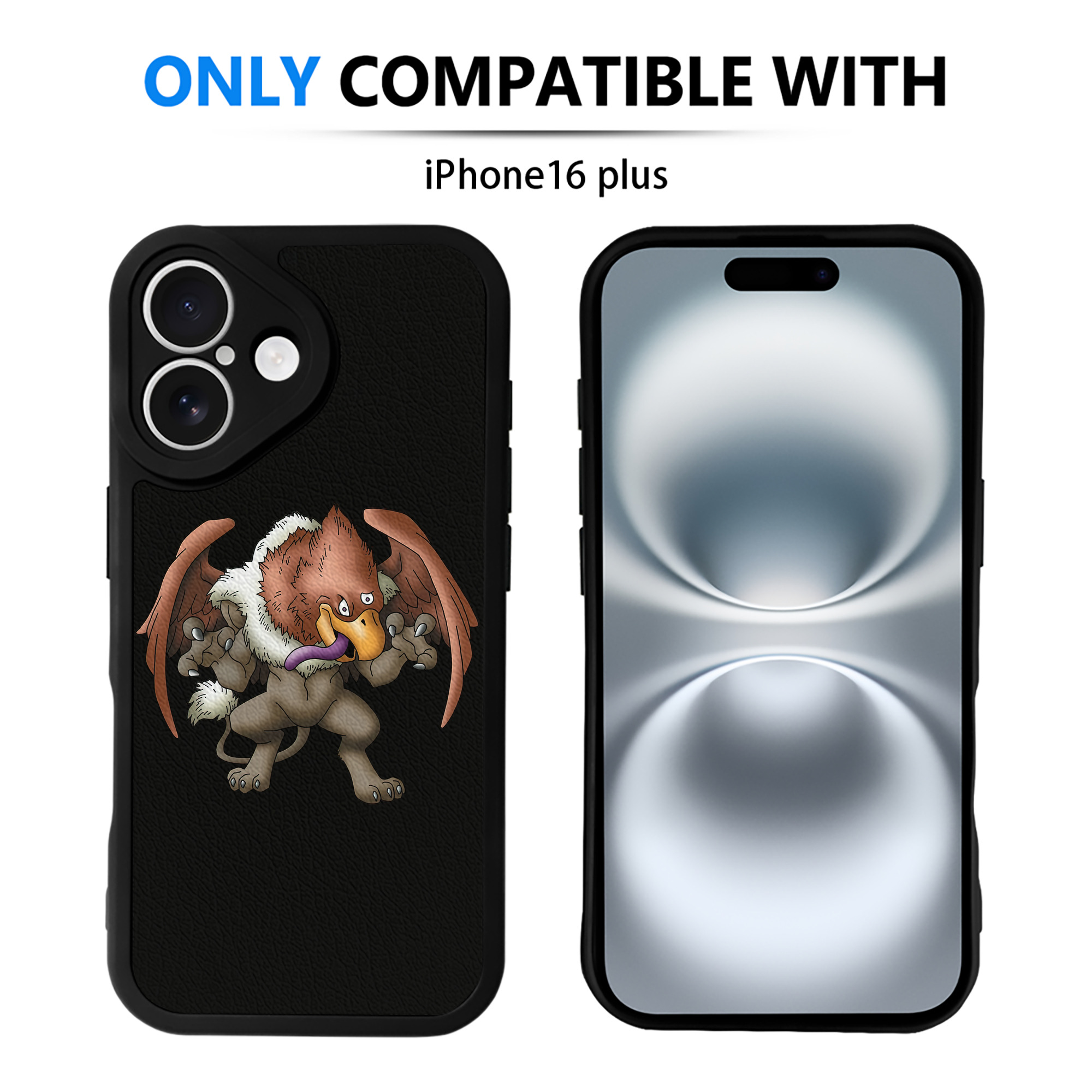 （画像用） ドラゴンクエスト Doragon Kuesuto Dragon Quest 【iPhone 16シリーズ対応】シリコンスマホケース（レザー調） 材質：シリコン